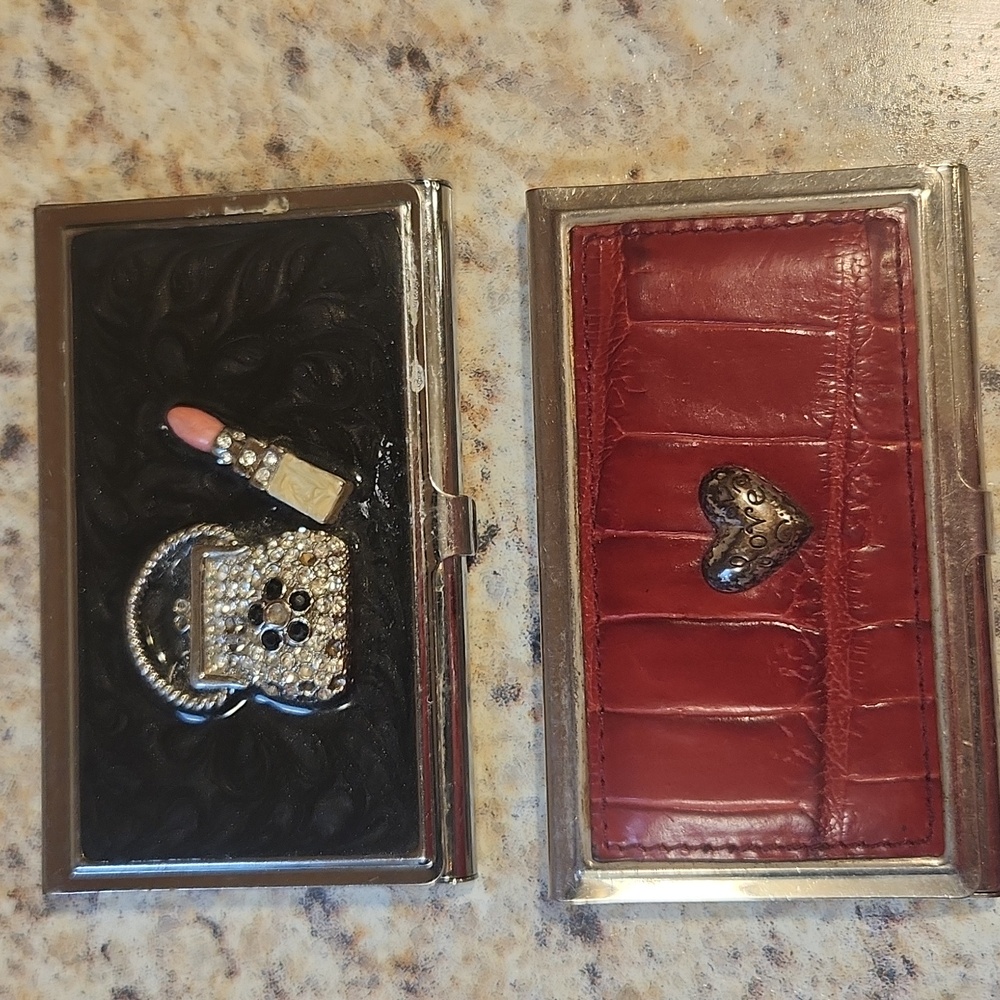 Vintage Trinket Boxes, Compacts, Credit Card Holders Set Of 10 Damaged - Picture 2 of 11
